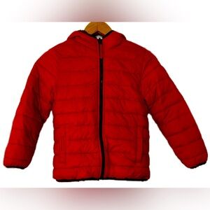 Lands End Reversible Puffer Coat. Kids size 6/7.